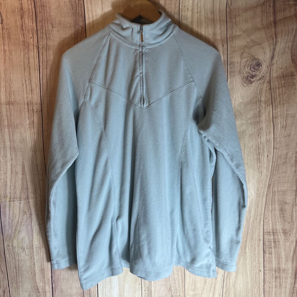 Maurices Sweatshirt Size 0/XL Light Blue Fleece 1/4-Zip Pullover Sweater Women's
